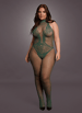 Sexy undertøy - Catsuit Le Desir Combo lace grønn QS - bilde 5