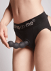 Dildo - Strap-on-me dildo kurvet sort M - bilde 3