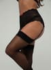 Sexy undertøy - Christine - Lace Suspenderbelt Wide Marzia Black S/M - bilde 2