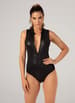 Sexy undertøy - Christine - Two-Way Zipper Body Xenna Black S - bilde 1
