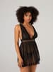 Sexy undertøy - Christine - Babydoll & Thong Lieve Black L/XL - bilde 1
