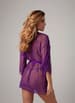Sexy undertøy - Christine - Lace Kimono Set Flower Purple S - bilde 2