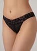 Sexy undertøy - Christine - Crotchless Thong Black S/M - bilde 1