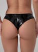 Sexy undertøy - Christine - Open Crotch Thong Dark Desire Black S - bilde 3