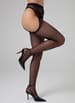 Sexy undertøy - Christine - Crotchless Garter Stockings 4Everybody Black One - bilde 3