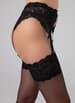Sexy undertøy - Christine - Garter Stockings Feel Me Black S/M - bilde 4