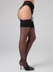 Sexy undertøy - Christine - Garter Stockings Feel Me Black S/M - bilde 1