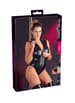 Sexy undertøy - Cottelli Collection - Wetlook Body with Long Zip - bilde 4