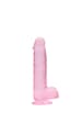 Dildo - Dildo med baller rosa 15 cm - bilde 1