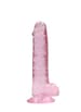 Dildo - Dildo med baller rosa 17 cm - bilde 2