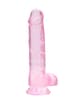 Dildo - Dildo med baller rosa 21 cm - bilde 1