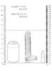 Dildo - Dildo med baller transparent 15 cm - bilde 4