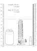 Dildo - Dildo med baller transparent 17 cm - bilde 5