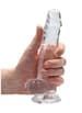 Dildo - Dildo med baller transparent 17 cm - bilde 3