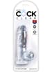 Dildo - Dildo Clear King Cock 15,2 cm - bilde 2