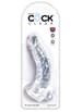 Dildo - Dildo Clear King Cock 19 cm - bilde 2
