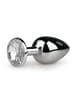 Analsex - EasyToys buttplug med diamant No. 1 sølv - bilde 1