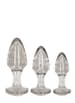 Analsex - Buttplug sett 3 pk sølv - bilde 1