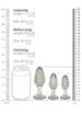 Analsex - Buttplug sett 3 pk sølv - bilde 5