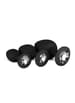 Analsex - EasyToys buttplug med diamant 3 stk - bilde 1