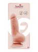 Dildo - Dildo med baller og sugekopp naturtro - bilde 2