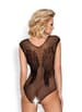 Sexy undertøy - Nettingbody med fransk åpning XL/XXL - bilde 2