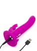 Frekke sexleketøy - Strap on rabbitvibrator Happy Rabbit - bilde 3