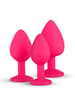 Analsex - EasyToys buttplug med diamant rosa 3 stk - bilde 4