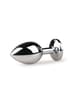 Analsex - EasyToys Metall analplugg sølv/rosa M - bilde 3