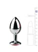 Analsex - EasyToys Metall analplugg sølv/rosa M - bilde 4
