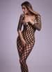 Sexy undertøy - Christine Fishnet Catsuit Safiya Black - bilde 3
