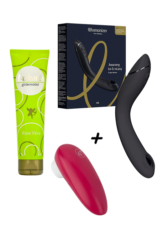 Lenke til Womanizer OG mørk grå orgasmepakke 4