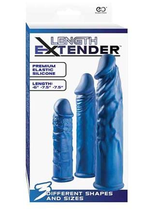 Sexleketøy for ham - Penisforlenger 3 pk blå - bilde