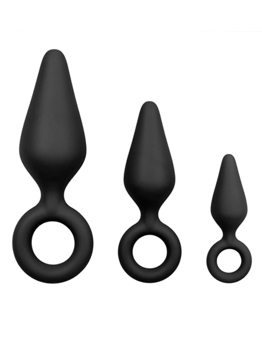 EasyToys buttplug Ring sett 3 stk sort