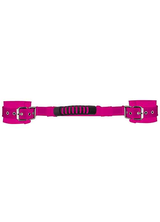 Justerbare lærhåndjern rosa