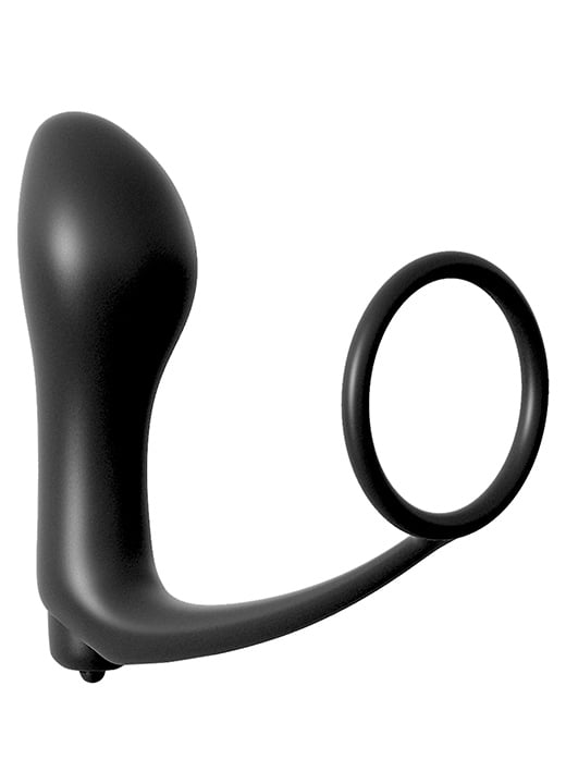 Vibrerende buttplug med penisring