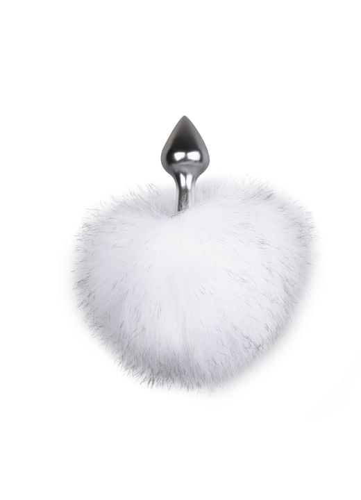 EasyToys Bunny Tail buttplug No.1 sølv